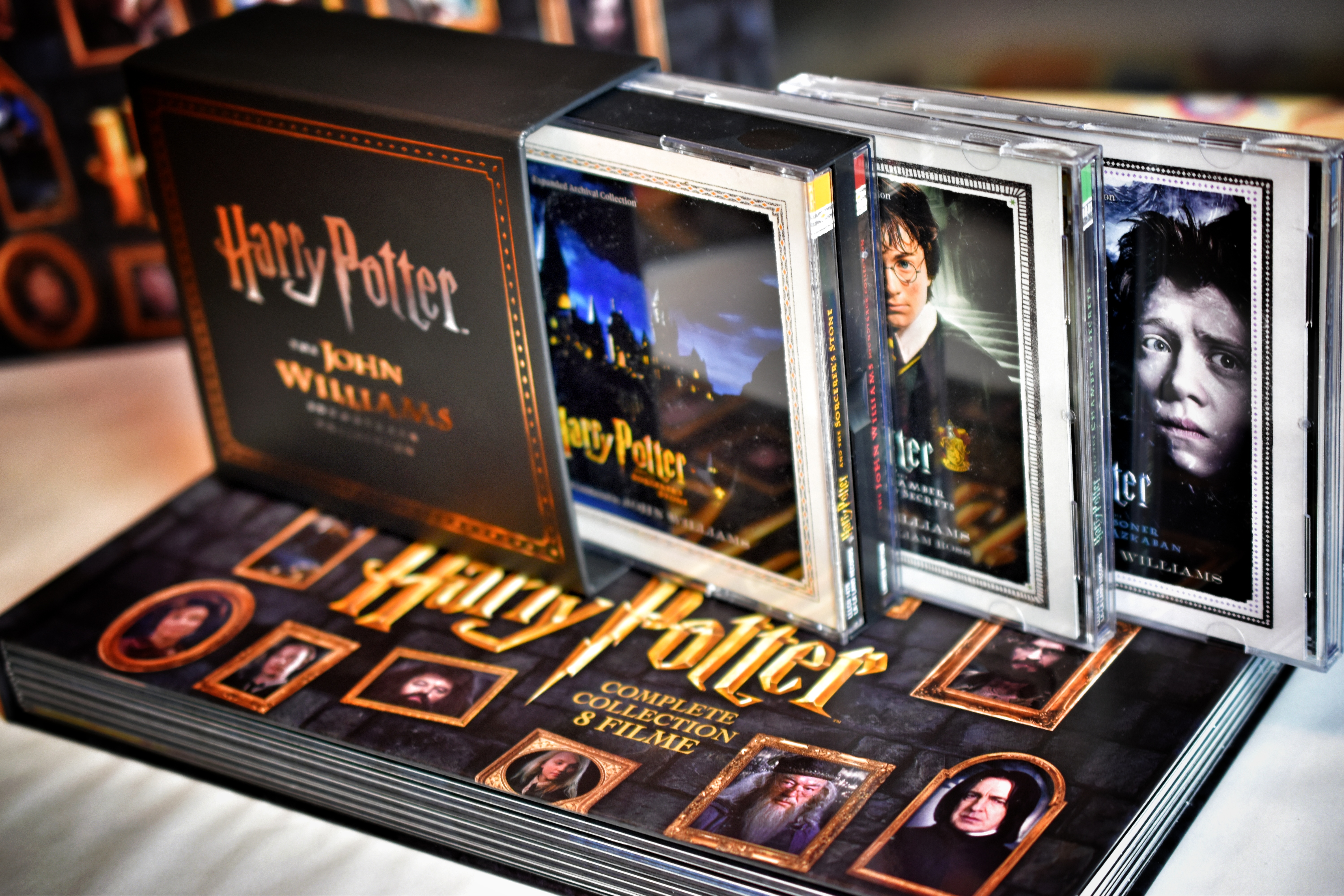 Harry Potter Soundtrack und Film Boxen