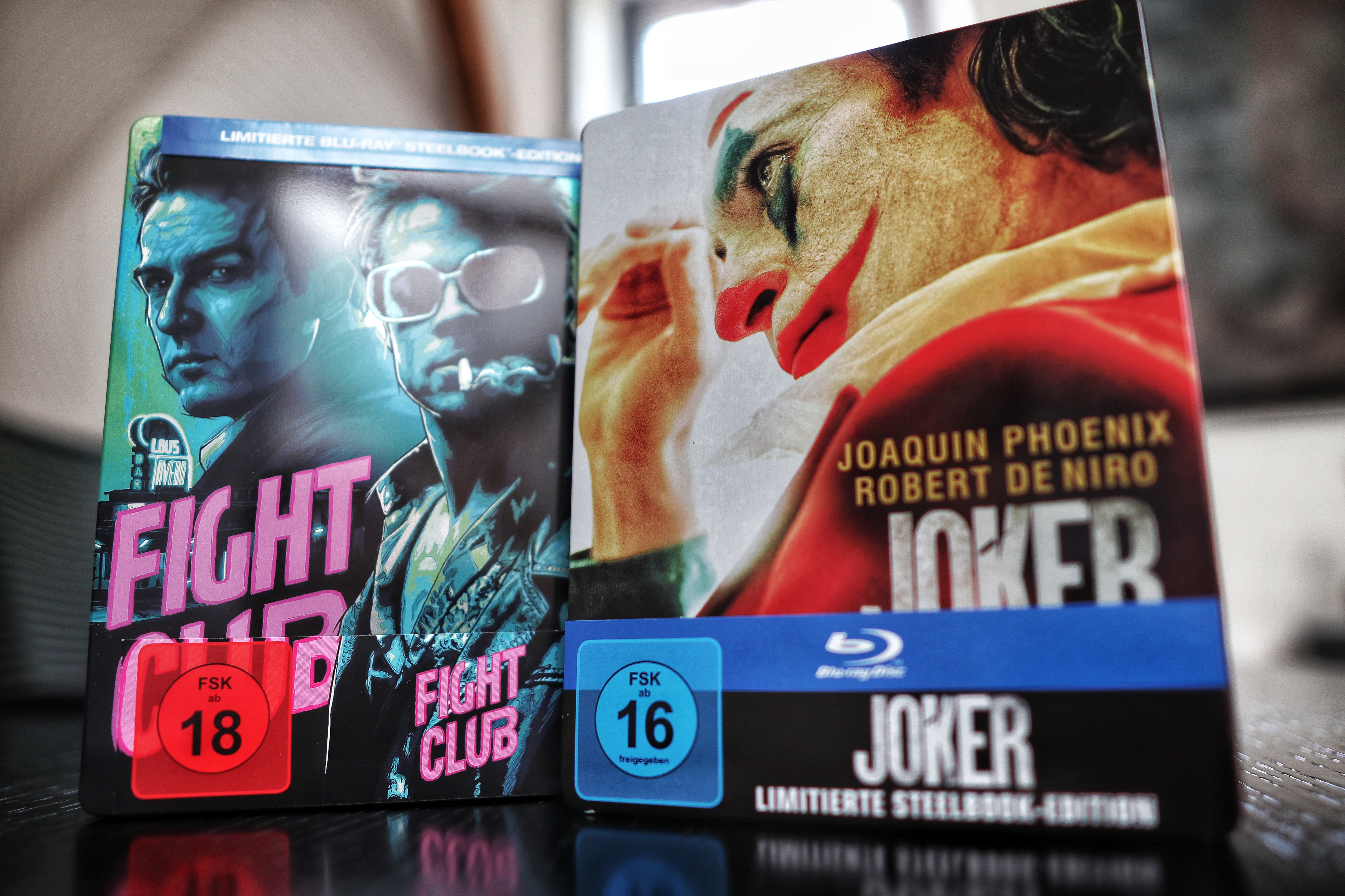 Joker und Fight Club Blu-Rays
